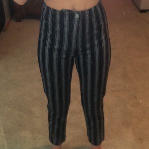 brandy striped pants